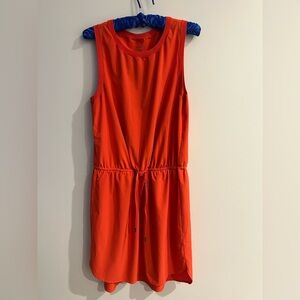 Athleta Bright Orange Sleeveless Dress – Size M